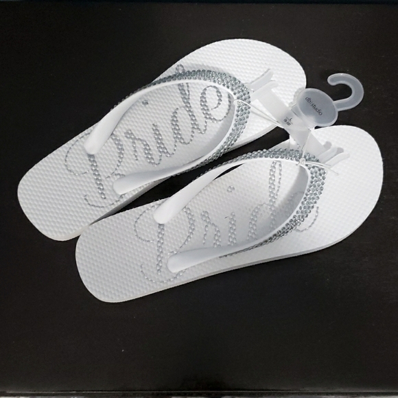bride flip flops